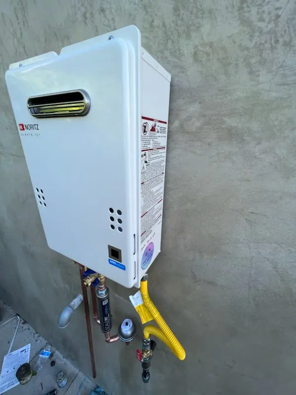 Tankless water heater installation for Goshen Crossing homes
